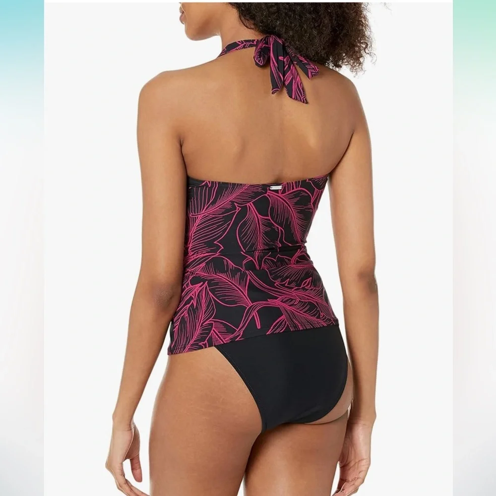 DKNY Women's Standard Triangle Halter Tank Top Bikini Bathing Suit top only - Picture 4 of 7